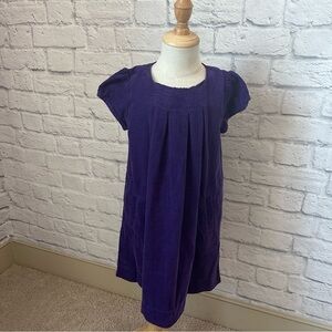 Mini Boden corduroy purple girls dress